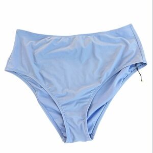Shade & Shore NWOT Women’s Light Blue High-Waist Bikini Bottoms Size XL (16)
